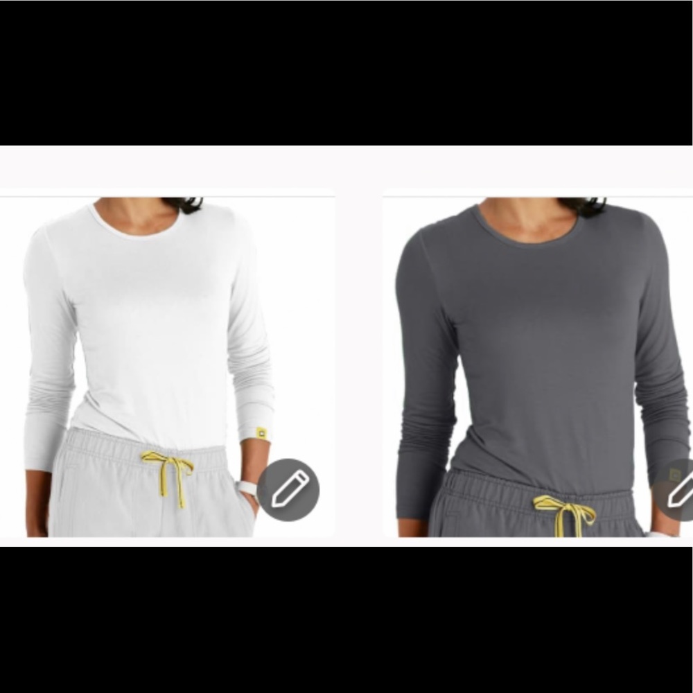 TWO WINK TOPS WonderWink Long Sleeve Tops Large